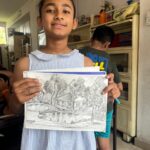 Landscape pencil shading